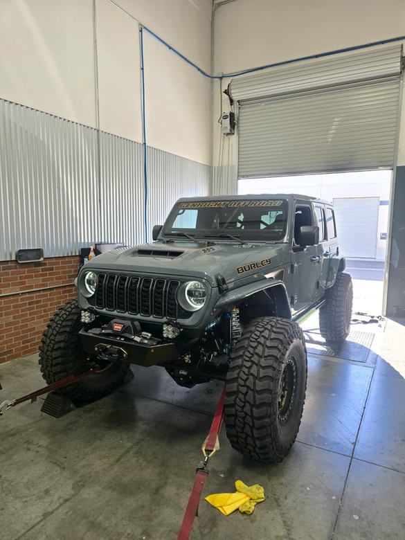 Jeep Wrangler Rubicon 392 on the chassis dyno at Tune Guru in Simi Valley